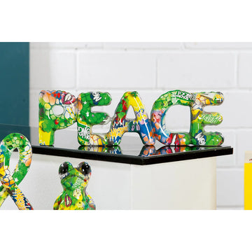 Schriftzug – Friedenssymbol, Graffiti Muster, Bunte Farben - Street Art | Gilde