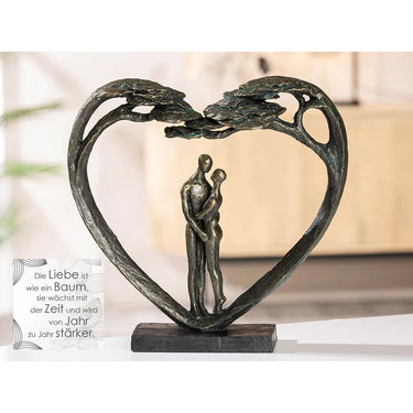 Skulptur – Herz Design, Antik Finish, Bronze Optik - Love Tree | Gilde