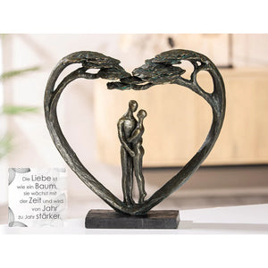 Skulptur – Herz Design, Antik Finish, Bronze Optik - Love Tree | Gilde