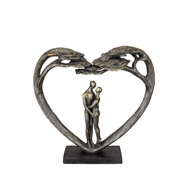 Skulptur – Herz Design, Antik Finish, Bronze Optik - Love Tree | Gilde