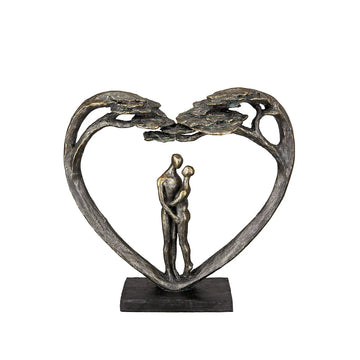Skulptur – Herz Design, Antik Finish, Bronze Optik - Love Tree | Gilde