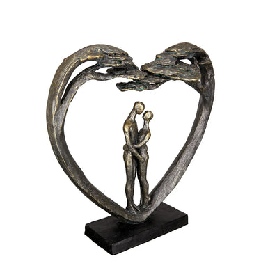 Skulptur – Herz Design, Antik Finish, Bronze Optik - Love Tree | Gilde