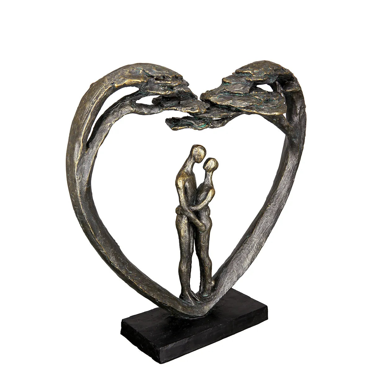 Skulptur – Herz Design, Antik Finish, Bronze Optik - Love Tree | Gilde