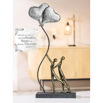 Skulptur – Ballon Motiv, Antik Finish, Bronze Optik - Love Balloon | Gilde
