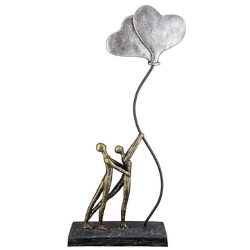 Skulptur – Ballon Motiv, Antik Finish, Bronze Optik - Love Balloon | Gilde