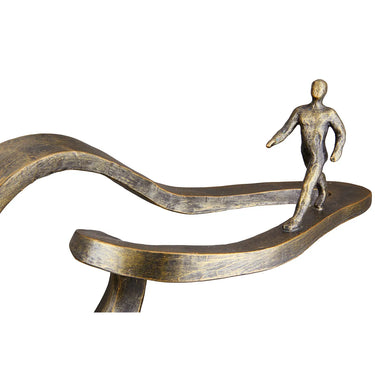 Skulptur – Ausdrucksstarke Form, Antik Finish, Bronze Optik - Path | Gilde