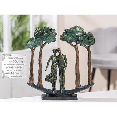 Skulptur – Wald Motiv, Paar Design, Antik Finish - Under Trees | Gilde