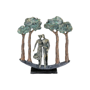 Skulptur – Wald Motiv, Paar Design, Antik Finish - Under Trees | Gilde