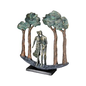 Skulptur – Wald Motiv, Paar Design, Antik Finish - Under Trees | Gilde