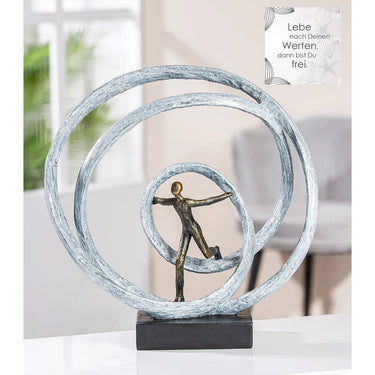 Skulptur – Läufer Motiv, Antik Finish, Moderne Form - Liberation | Gilde