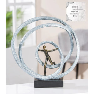 Skulptur – Läufer Motiv, Antik Finish, Moderne Form - Liberation | Gilde