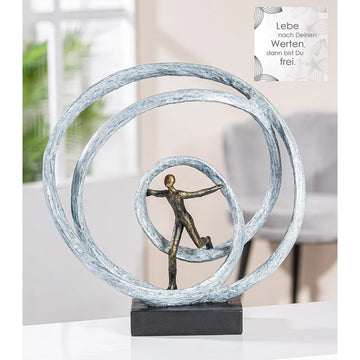 Skulptur – Läufer Motiv, Antik Finish, Moderne Form - Liberation | Gilde