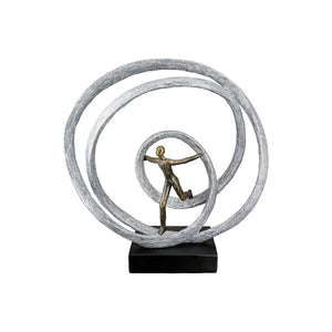 Skulptur – Läufer Motiv, Antik Finish, Moderne Form - Liberation | Gilde