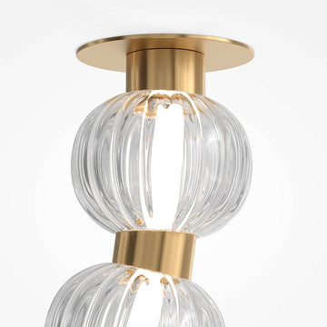 Deckenleuchte goldfarben Glaskugeln warmweißes LED - Licht – Amulet | Maytoni - Esszett Luxury | Stilvolles Wohnen mit Charakter