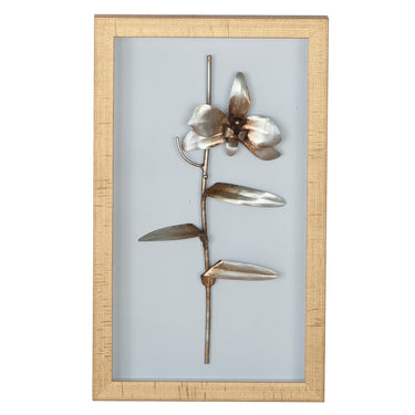 Wandbild – Blumen Motiv, Glas Design, Gold Rahmen - Fiore | Gilde