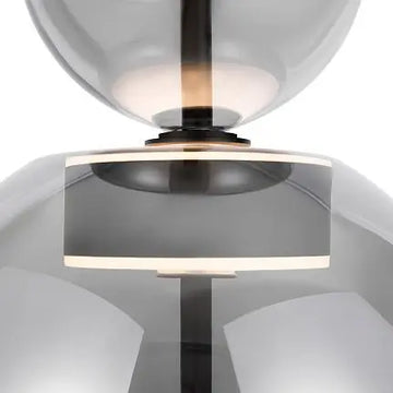 Pendant light Matt gold-colored metal frame 6 glass shades 6×G9 40W – Bangkok | Maytoni