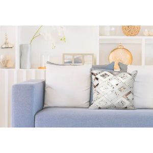 Kissen Leder Metallic - Effekt Handgefertigt – Spark 110 | Kayoom - Esszett Luxury | Stilvolles Wohnen mit Charakter