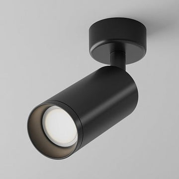 Deckenleuchte Schwarzes Aluminium RGBW‑LED Fernbedienung & Dimmbar – Focus | Maytoni - Esszett Luxury | Stilvolles Wohnen mit Charakter