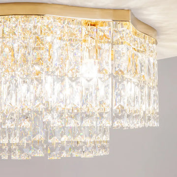 Deckenleuchte – Goldfarbenes Metall, 6-flammig, 45 cm Durchmesser - Dune | Maytoni