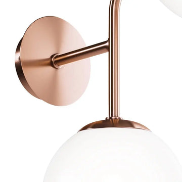 Wall Sconce with Gold Finish and White Glass Globes – Erich | Maytoni