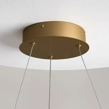 Pendant Lamp Minimalist Black-Gold Metal Body LED – Curve | Maytoni