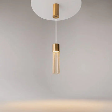 Pendant Light Matt Gold Finish Opal Glass & Integrated LED – Imaginary | Maytoni