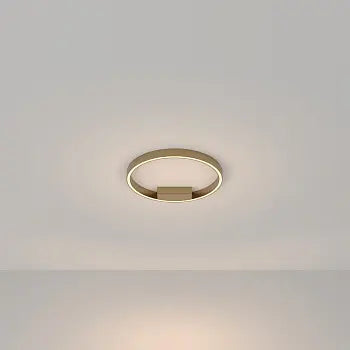 Deckenleuchte – Messingfarbenes Aluminium, 25W Leistung, Warmweiß, Ø40 cm - Rim | Maytoni