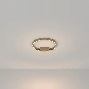 Deckenleuchte – Messingfarbenes Aluminium, 25W Leistung, Warmweiß, Ø40 cm - Rim | Maytoni