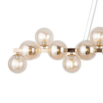 Pendant light with chrome-colored metal frame and smoke-grey mirrored glass shades in a modern design – Dallas | Maytoni