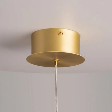Pendant Lamp Gold-Colored Metal Crystal Elements Height-Adjustable – Splash | Maytoni