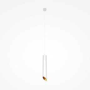 Pendelleuchte Weißes Aluminiumgehäuse mit goldfarbenem Akzent, Glasdiffusor und LED - kompatibel – Arc | Maytoni - Esszett Luxury | Stilvolles Wohnen mit Charakter