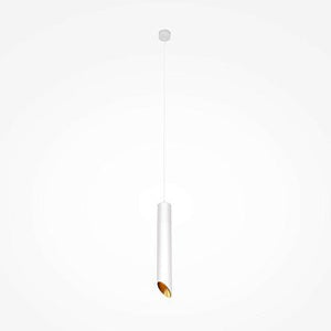 Pendelleuchte Weißes Aluminiumgehäuse mit goldfarbenem Akzent, Glasdiffusor und LED - kompatibel – Arc | Maytoni - Esszett Luxury | Stilvolles Wohnen mit Charakter