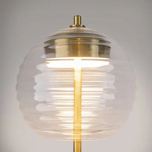 Tischleuchte – Messingfarbenes Metall, Warmweiß, Ø200 mm, Integrierte LED - Mystic | Maytoni