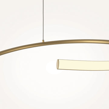 Pendant Lamp Minimalist Black-Gold Metal Body LED – Curve | Maytoni