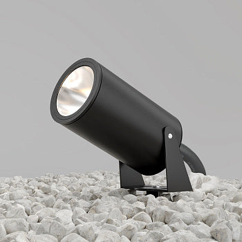 Landscape light with graphite-finish aluminum frame & LED (3000 K) – Bern | Maytoni