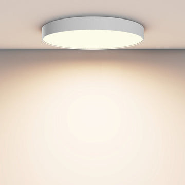 Deckenleuchte aus weißem Aluminium mit integrierter LED und warmweißem Licht – Zon | Maytoni - Esszett Luxury | Stilvolles Wohnen mit Charakter