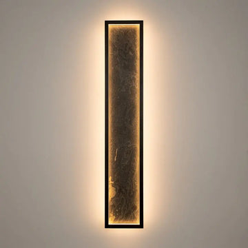Black Wall Light, Metal Frame, Natural Stone Accent, Integrated 70W LED 3000K – Orign | Maytoni