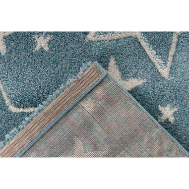 Teppich – Verspieltes Design, Weiche Spielfläche, Blauer Farbton, 80 x 150 cm - Tamworth | Kayoom