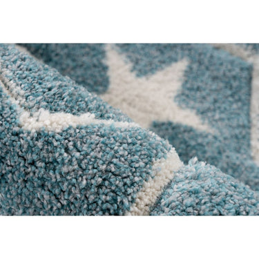 Teppich – Verspieltes Design, Weiche Spielfläche, Blauer Farbton, 80 x 150 cm - Tamworth | Kayoom