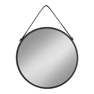 Wandspiegel – Schwarzer Metallrahmen, Runde Form, 60 cm Höhe - Trapani | House Nordic