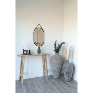 Wandspiegel – Schwarzer Metallrahmen, Klares Spiegelglas, 60 cm Höhe - Trapani | House Nordic