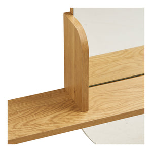Wandspiegel – Eichenoptik, mit Ablage, 94,5 cm - Barco | House Nordic