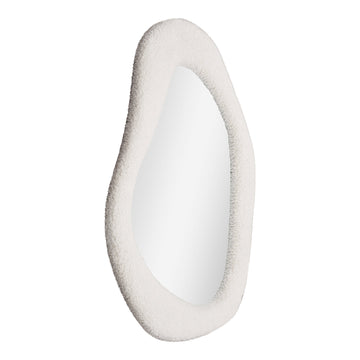 Spiegel – Teddy-Rahmen, weißes Finish, 3,5 cm hoch - Bosa | House Nordic