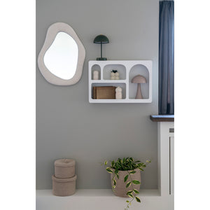 Spiegel – Teddy-Rahmen, weißes Finish, 3,5 cm hoch - Bosa | House Nordic