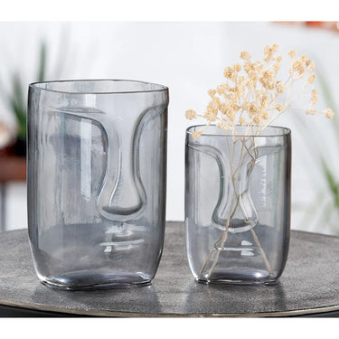 Vase – Gesichts Design, Glas Optik, Moderne Form - Face | Gilde