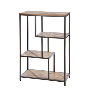 Regal – Natürliches Mangoholz, Schwarzes Gestell, Pulverbeschichtet, 116 cm - Camara | Gilde