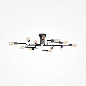 Deckenleuchte Schwarz Metall 12‑Licht - Design – Gilbert | Maytoni - Esszett Luxury | Stilvolles Wohnen mit Charakter