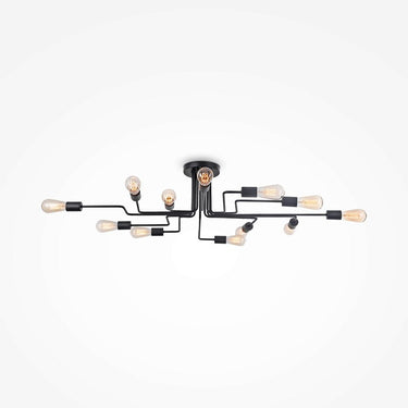 Deckenleuchte Schwarz Metall 12‑Licht - Design – Gilbert | Maytoni - Esszett Luxury | Stilvolles Wohnen mit Charakter