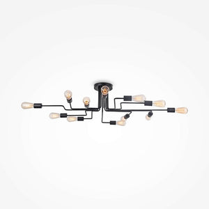 Deckenleuchte Schwarz Metall 12‑Licht - Design – Gilbert | Maytoni - Esszett Luxury | Stilvolles Wohnen mit Charakter