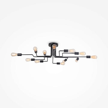 Deckenleuchte Schwarz Metall 12‑Licht - Design – Gilbert | Maytoni - Esszett Luxury | Stilvolles Wohnen mit Charakter